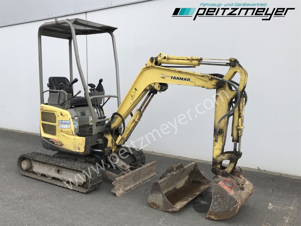 YANMAR MINIBAGGER Vio 17 verstellbares Fahrwerk Schnellwechsler mit 60 er und 100 Löffel - Minikotró: 2 kép. YANMAR MINIBAGGER Vio 17 verstellbares Fahrwerk Schnellwechsler mit 60 er und 100 Löffel - Minikotró: 2 kép.