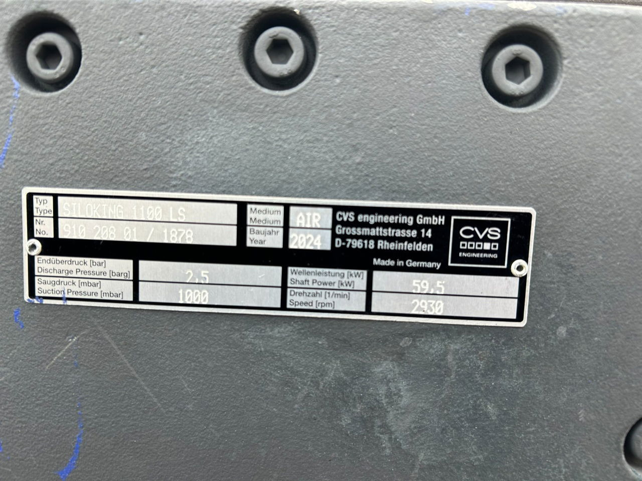 Ingersoll Rand CVS Siloking 1100 LS / Compressor / 2.5 bar / 2024 / RTI box - Fűtés/ Szellőzés gep - Teherautó: 3 kép. Ingersoll Rand CVS Siloking 1100 LS / Compressor / 2.5 bar / 2024 / RTI box - Fűtés/ Szellőzés gep - Teherautó: 3 kép.