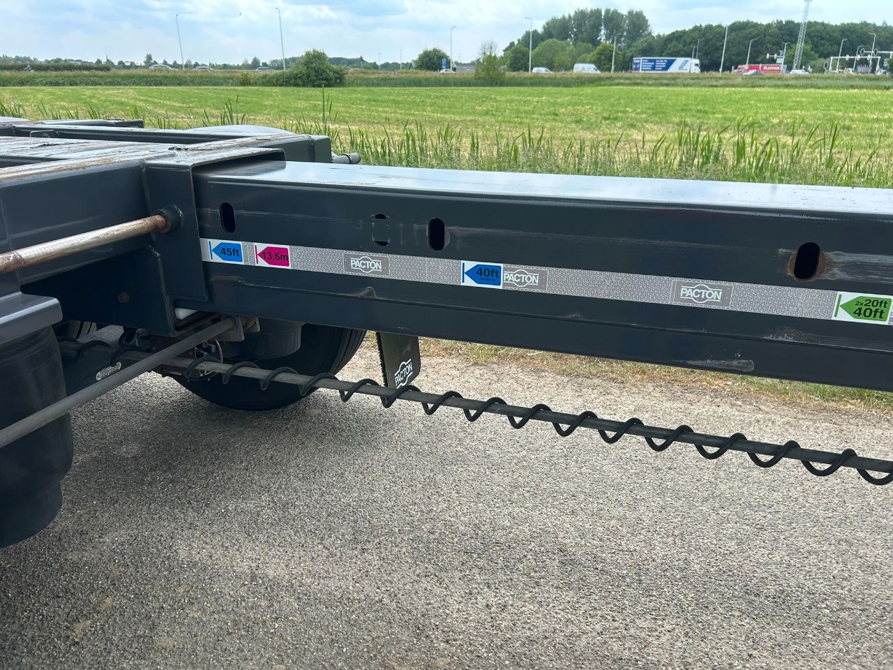 Félpótkocsi cserefelépítményes Pacton ET3 / Bpw Disc / Lifting axle / 2x20/30/40/45 ft hc / Tyres 80 / Tuf 3-20: 6 kép.