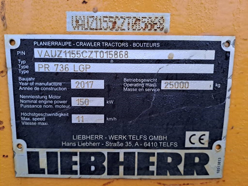 Liebherr PR 736 LGP - Buldózer: 5 kép. Liebherr PR 736 LGP - Buldózer: 5 kép.