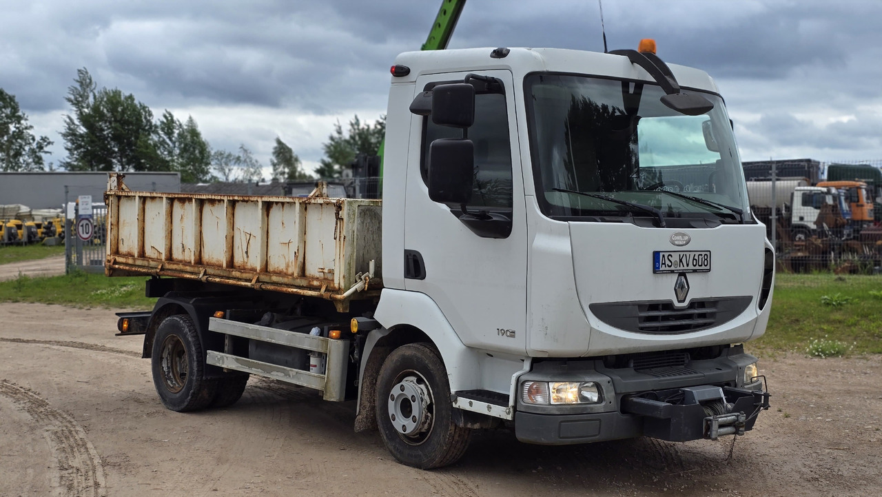 RENAULT Midlum 190DX, winch, original 46'000km - Billenőplatós teherautó: 2 kép. RENAULT Midlum 190DX, winch, original 46'000km - Billenőplatós teherautó: 2 kép.