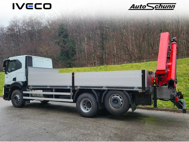 IVECO X-Way AT280X46Y/PS ON++LED+KRAN + KIPPMULDE... - Darus autó, Platós teherautó: 1 kép. IVECO X-Way AT280X46Y/PS ON++LED+KRAN + KIPPMULDE... - Darus autó, Platós teherautó: 1 kép.
