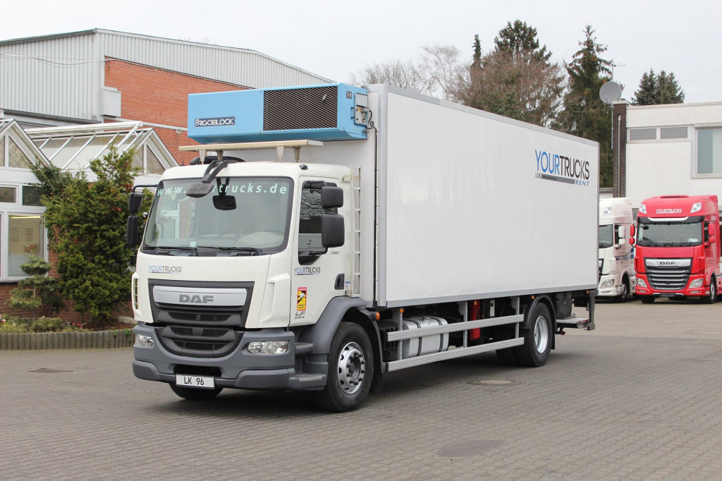 Daf LF 280 E6 Frigoblock LBW Rolltor Strom Klima - Hűtős teherautó: 1 kép. Daf LF 280 E6 Frigoblock LBW Rolltor Strom Klima - Hűtős teherautó: 1 kép.