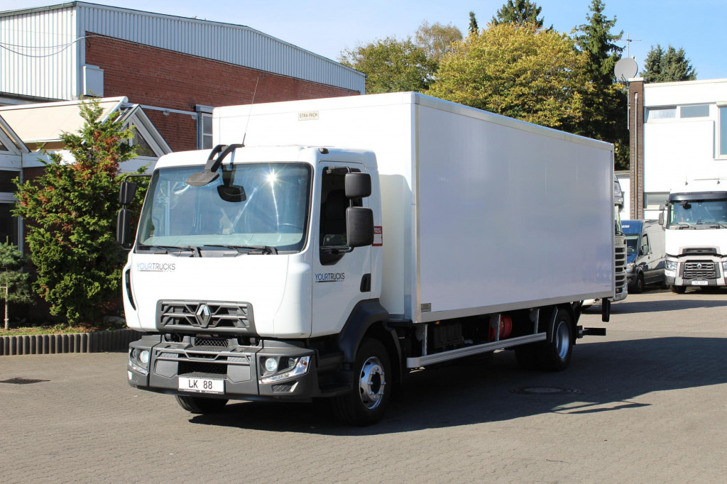 Renault D14 220E6 Laderbordwand nur 166 Tkm Klima - Dobozos felépítményű teherautó: 1 kép. Renault D14 220E6 Laderbordwand nur 166 Tkm Klima - Dobozos felépítményű teherautó: 1 kép.