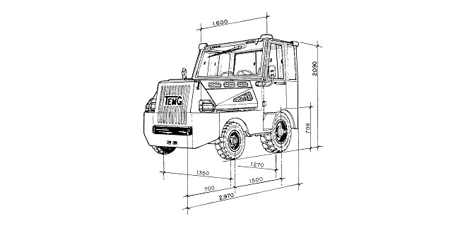TEMG TRACTOR/DIESEL TG5000 - Poggyász vontató: 2 kép. TEMG TRACTOR/DIESEL TG5000 - Poggyász vontató: 2 kép.
