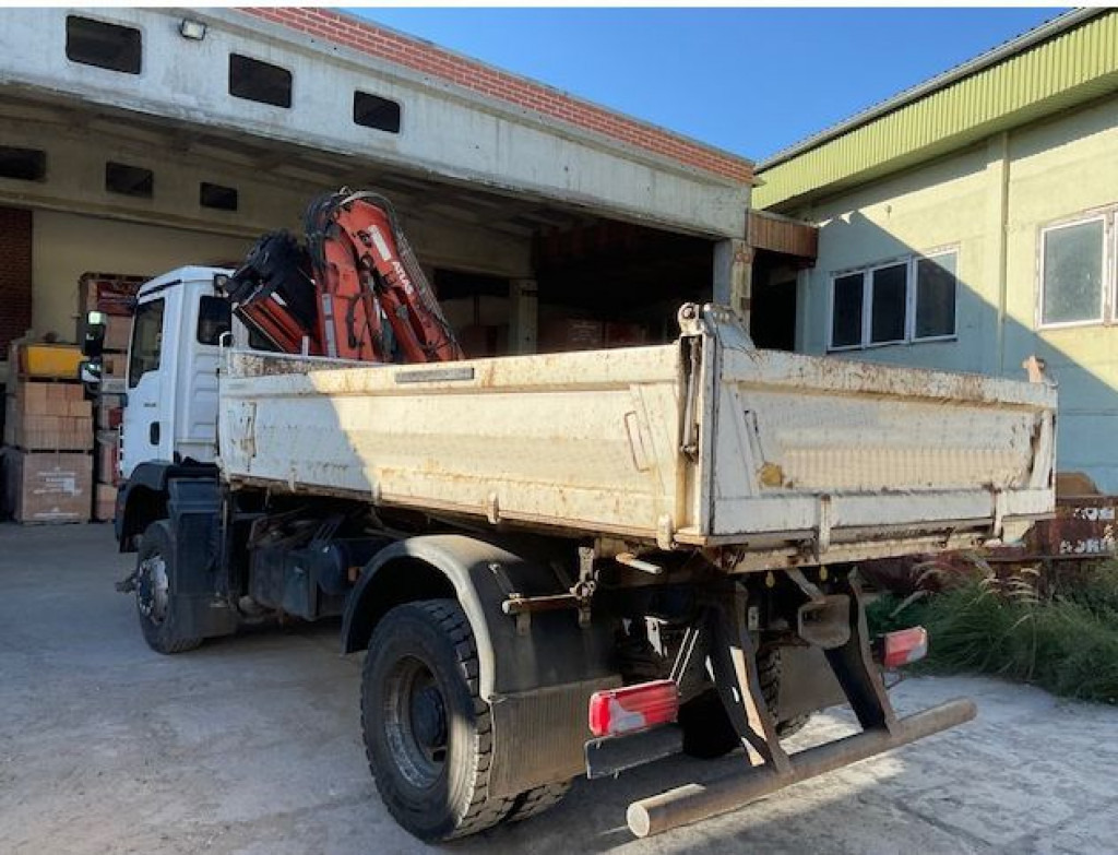 MAN TG-M 18.290 4x4 BB 2-Achs Allradkipper Kran Atlas 105+Funk - Billenőplatós teherautó, Darus autó: 3 kép. MAN TG-M 18.290 4x4 BB 2-Achs Allradkipper Kran Atlas 105+Funk - Billenőplatós teherautó, Darus autó: 3 kép.