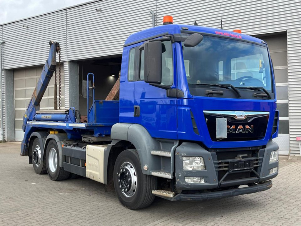 MAN TG-S 26.400 6x2 BL Absetzkipper Meiller Funk - Konténerszállító: 4 kép. MAN TG-S 26.400 6x2 BL Absetzkipper Meiller Funk - Konténerszállító: 4 kép.