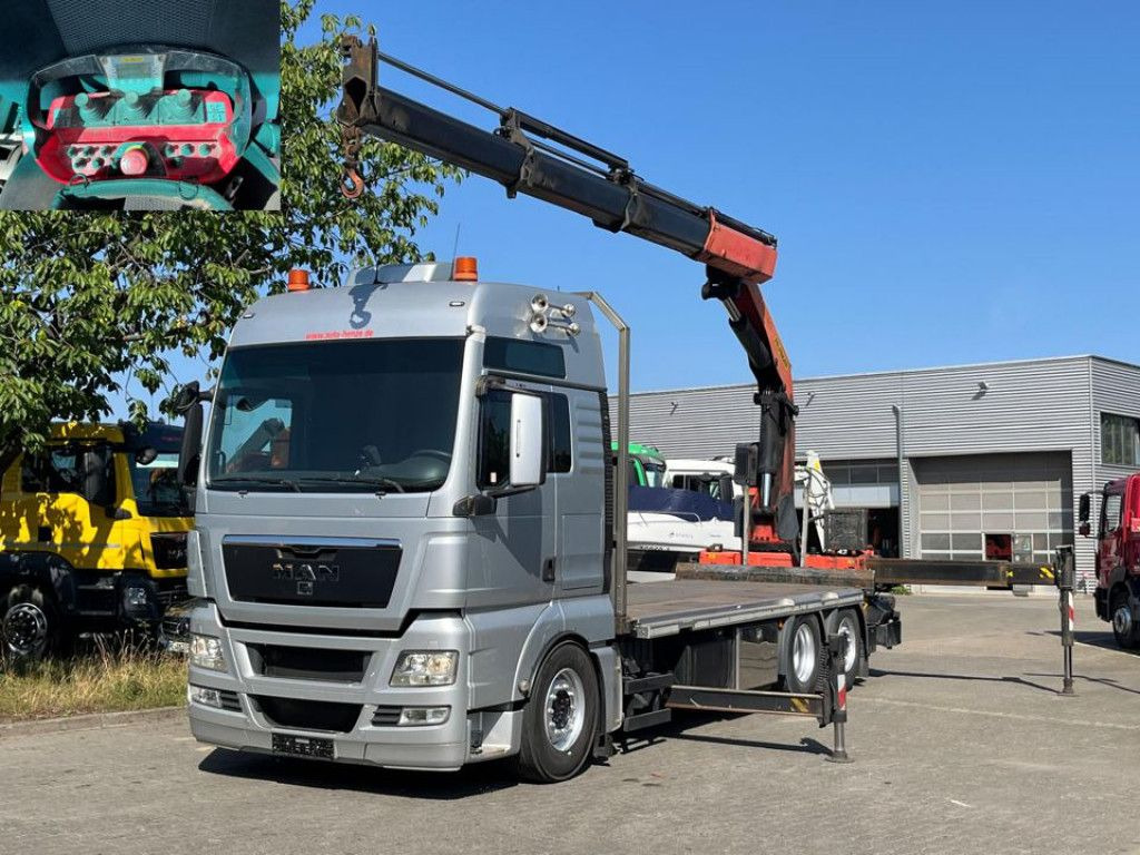 MAN TG-X 26.400 6x2 Pritsche Heckkran Palfinger 3400 - Platós teherautó, Darus autó: 3 kép. MAN TG-X 26.400 6x2 Pritsche Heckkran Palfinger 3400 - Platós teherautó, Darus autó: 3 kép.