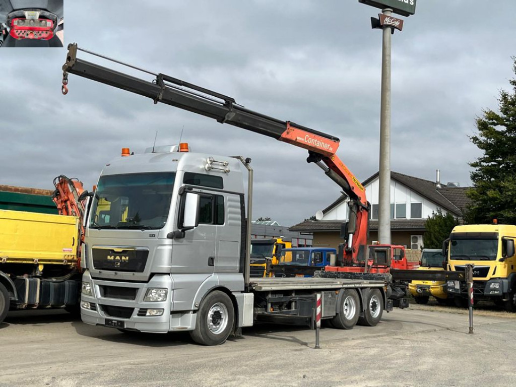 MAN TG-X 26.400 6x2 Pritsche Heckkran Palfinger PK 34002 - Platós teherautó, Darus autó: 1 kép. MAN TG-X 26.400 6x2 Pritsche Heckkran Palfinger PK 34002 - Platós teherautó, Darus autó: 1 kép.