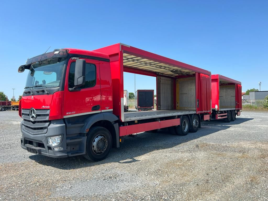 Mercedes-Benz Antos 2540 L 6x2 Pritsche LBW Getränke 8,2m, 2to - Ponyvás teherautó: 5 kép. Mercedes-Benz Antos 2540 L 6x2 Pritsche LBW Getränke 8,2m, 2to - Ponyvás teherautó: 5 kép.