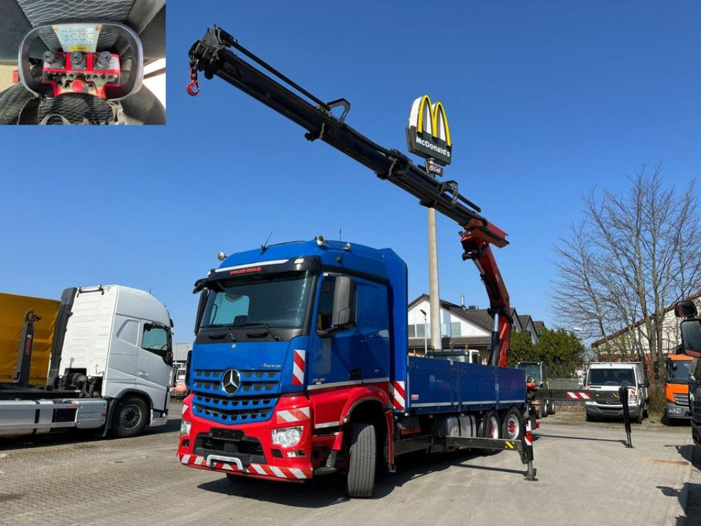 Mercedes-Benz Arocs 2545 6x4 HAD Pritsche Heckkran PK 41002 - Platós teherautó, Darus autó: 1 kép. Mercedes-Benz Arocs 2545 6x4 HAD Pritsche Heckkran PK 41002 - Platós teherautó, Darus autó: 1 kép.