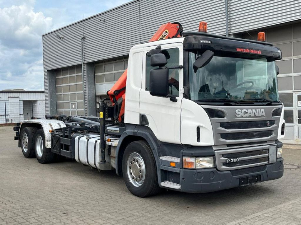 Scania P 360 6x2 Abrollkipper mit Kran Lift/Lenkachse Scania P 360 6x2 Abrollkipper mit Kran Lift/Lenkachse - Horgos rakodó teherautó, Darus autó: 2 kép. Scania P 360 6x2 Abrollkipper mit Kran Lift/Lenkachse Scania P 360 6x2 Abrollkipper mit Kran Lift/Lenkachse - Horgos rakodó teherautó, Darus autó: 2 kép.