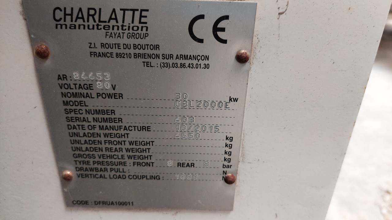 CBL2000E belt loader Charlatte - Szállítószalagos jármű: 2 kép. CBL2000E belt loader Charlatte - Szállítószalagos jármű: 2 kép.