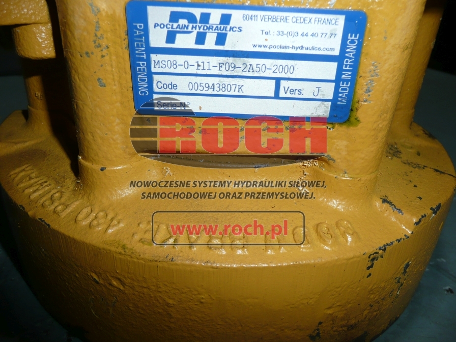 POCLAIN MS08-0-111-F09-2A50-2000 005943807K - Hidraulikus motor - Építőipari gépek: 2 kép. POCLAIN MS08-0-111-F09-2A50-2000 005943807K - Hidraulikus motor - Építőipari gépek: 2 kép.