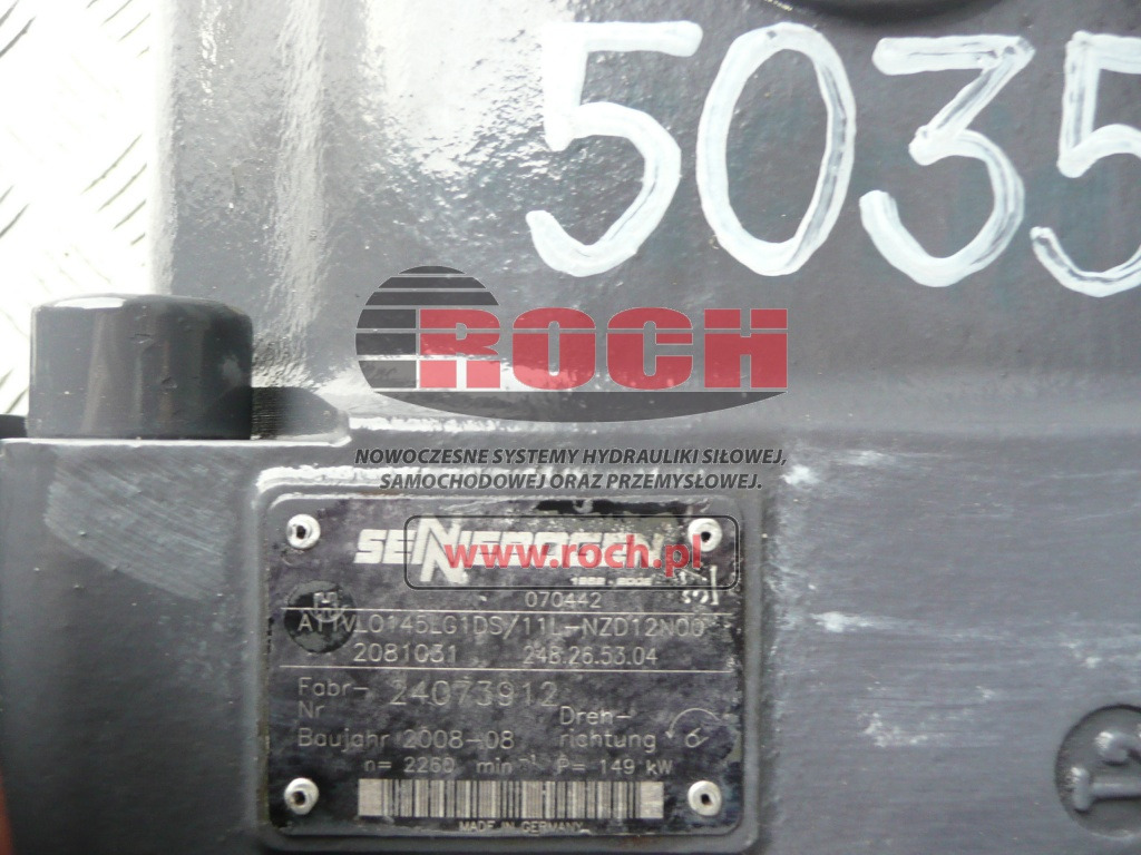 SENNEBOGEN A11VLO145LG1DS/11L-NZD12N00 2081031 248.26.53.04 - Hidraulikus szivattyú: 2 kép. SENNEBOGEN A11VLO145LG1DS/11L-NZD12N00 2081031 248.26.53.04 - Hidraulikus szivattyú: 2 kép.