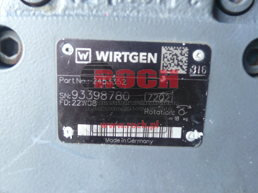 WIRTGEN 2453352 - Hidraulikus motor: 2 kép. WIRTGEN 2453352 - Hidraulikus motor: 2 kép.