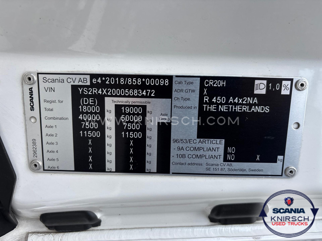 SCANIA R450A4x2NA / LED / Standklima / Opticruise - Nyergesvontató: 2 kép. SCANIA R450A4x2NA / LED / Standklima / Opticruise - Nyergesvontató: 2 kép.