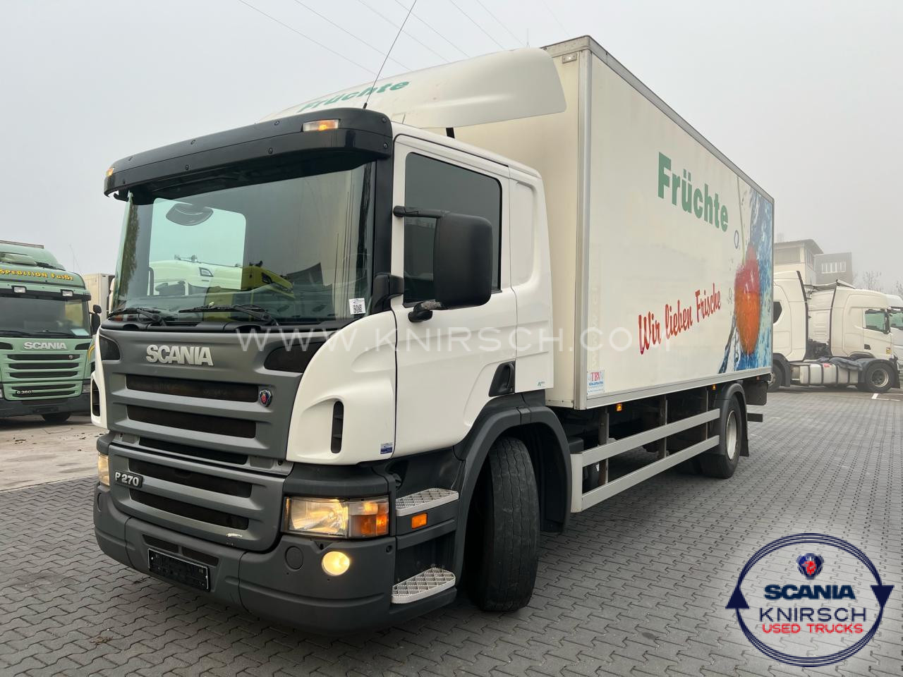 SCANIA P 270 DB4x2MNA - Dobozos felépítményű teherautó: 1 kép. SCANIA P 270 DB4x2MNA - Dobozos felépítményű teherautó: 1 kép.