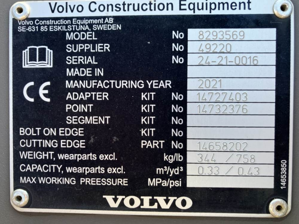 Volvo Tieflöffel mit Zähne S6 - Kotrórakodó: 5 kép. Volvo Tieflöffel mit Zähne S6 - Kotrórakodó: 5 kép.