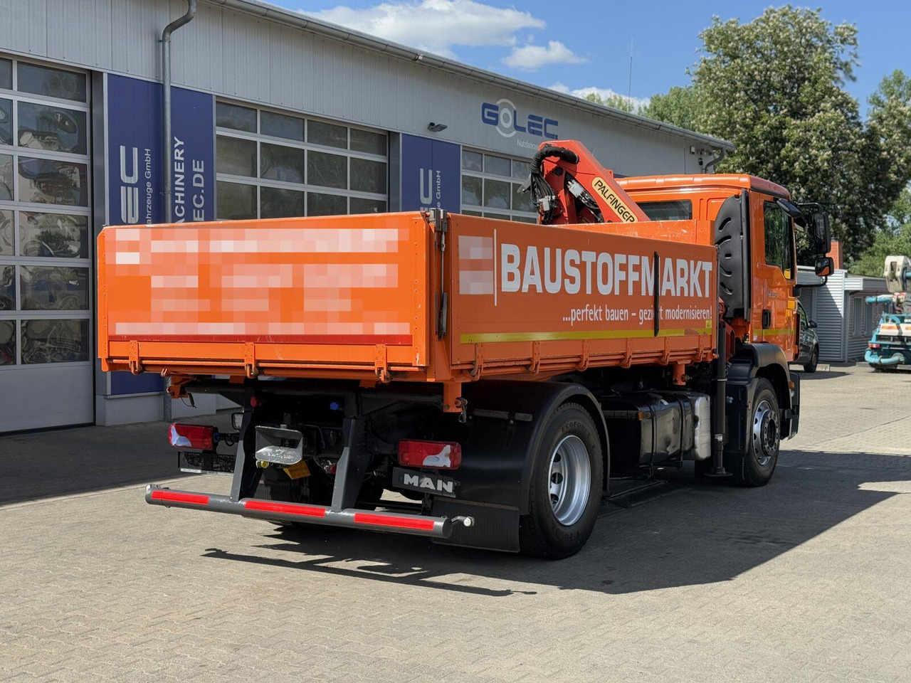 MAN TGM 18.340 4x2 Euro 6 Kipper Kran PK8501K - Darus autó: 5 kép. MAN TGM 18.340 4x2 Euro 6 Kipper Kran PK8501K - Darus autó: 5 kép.
