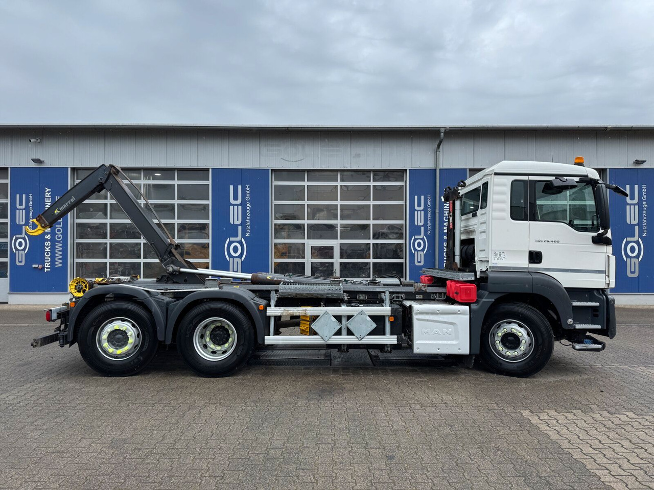 MAN TGS 26.400 6x2-4 Abrollkipper Lift-Lenkachse - Horgos rakodó teherautó, Darus autó: 5 kép. MAN TGS 26.400 6x2-4 Abrollkipper Lift-Lenkachse - Horgos rakodó teherautó, Darus autó: 5 kép.