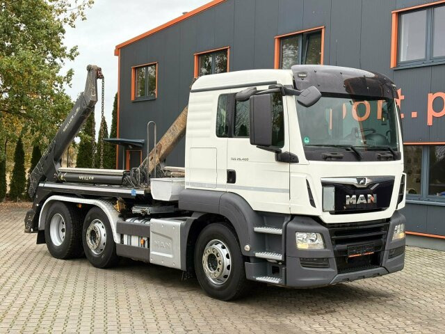MAN TGS 26.460 6x2 Euro 6 Absetzkipper Meiller - Konténerszállító: 1 kép. MAN TGS 26.460 6x2 Euro 6 Absetzkipper Meiller - Konténerszállító: 1 kép.