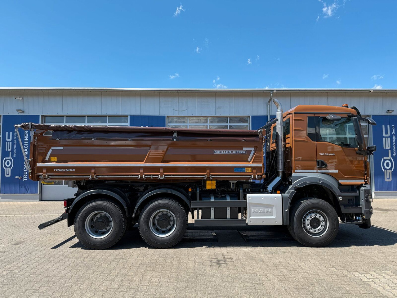 MAN TGS 33.440 6x4 Kipper MEILLER Bordmatik Frontpl. - Billenőplatós teherautó: 3 kép. MAN TGS 33.440 6x4 Kipper MEILLER Bordmatik Frontpl. - Billenőplatós teherautó: 3 kép.