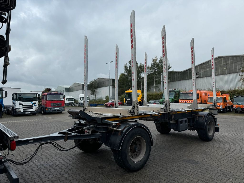MHS Holzanhänger 2 Achse 18.000 Kg - Rönkszállító pótkocsi: 2 kép. MHS Holzanhänger 2 Achse 18.000 Kg - Rönkszállító pótkocsi: 2 kép.