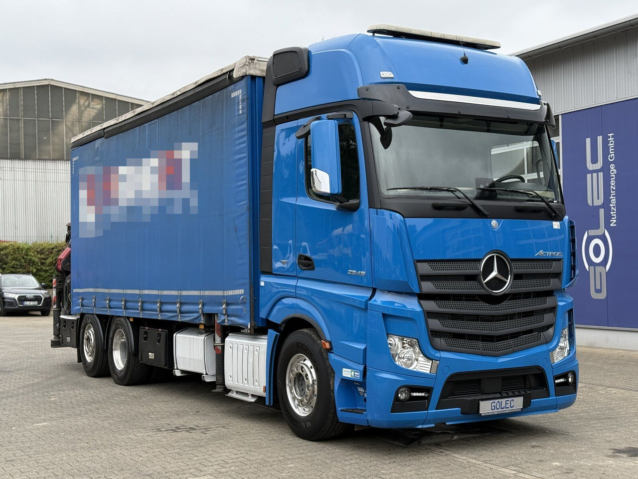 Mercedes-Benz Actros 6x2 Pritsche Kran Palfinger PK34002 + JIB - Darus autó: 1 kép. Mercedes-Benz Actros 6x2 Pritsche Kran Palfinger PK34002 + JIB - Darus autó: 1 kép.