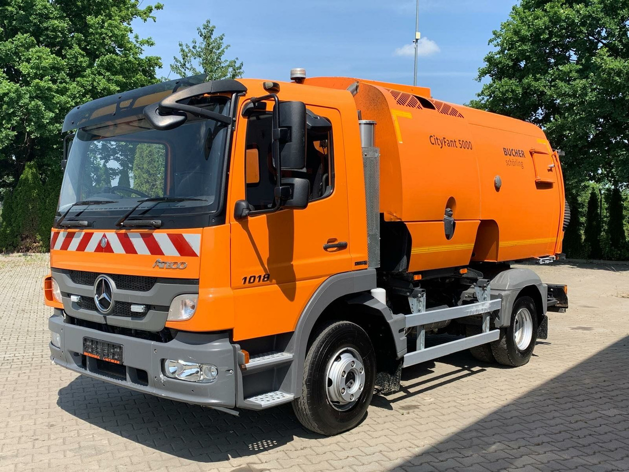 Utcaseprő gép Mercedes-Benz Atego Kehrmaschine BUCHER CITYFANT 5000: 6 kép.