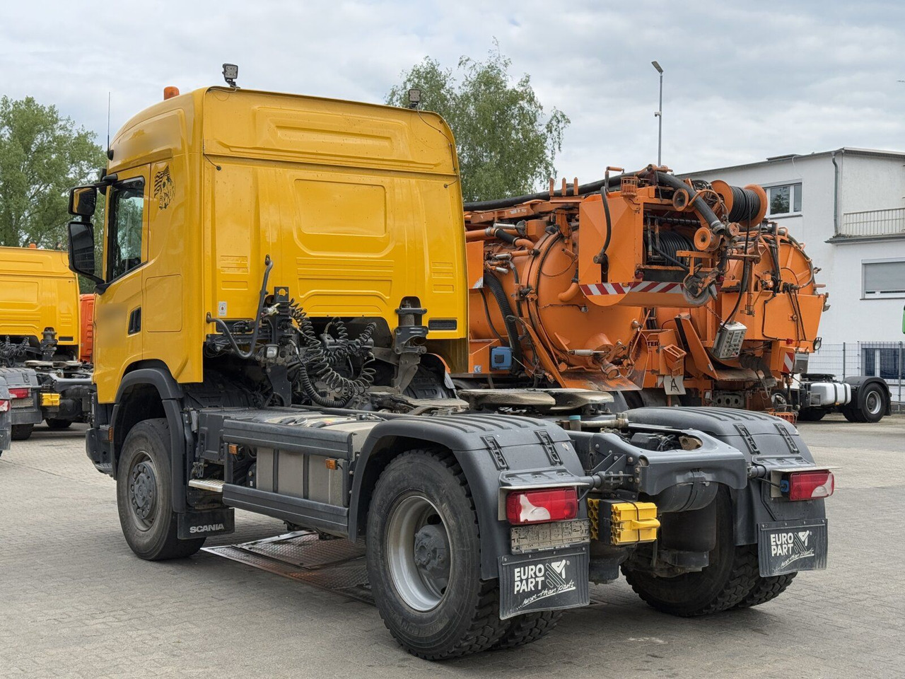 Scania G450 XT 4x4 Euro 6 SZM Kipphydraulik Blatt/ Luft - Nyergesvontató: 5 kép. Scania G450 XT 4x4 Euro 6 SZM Kipphydraulik Blatt/ Luft - Nyergesvontató: 5 kép.