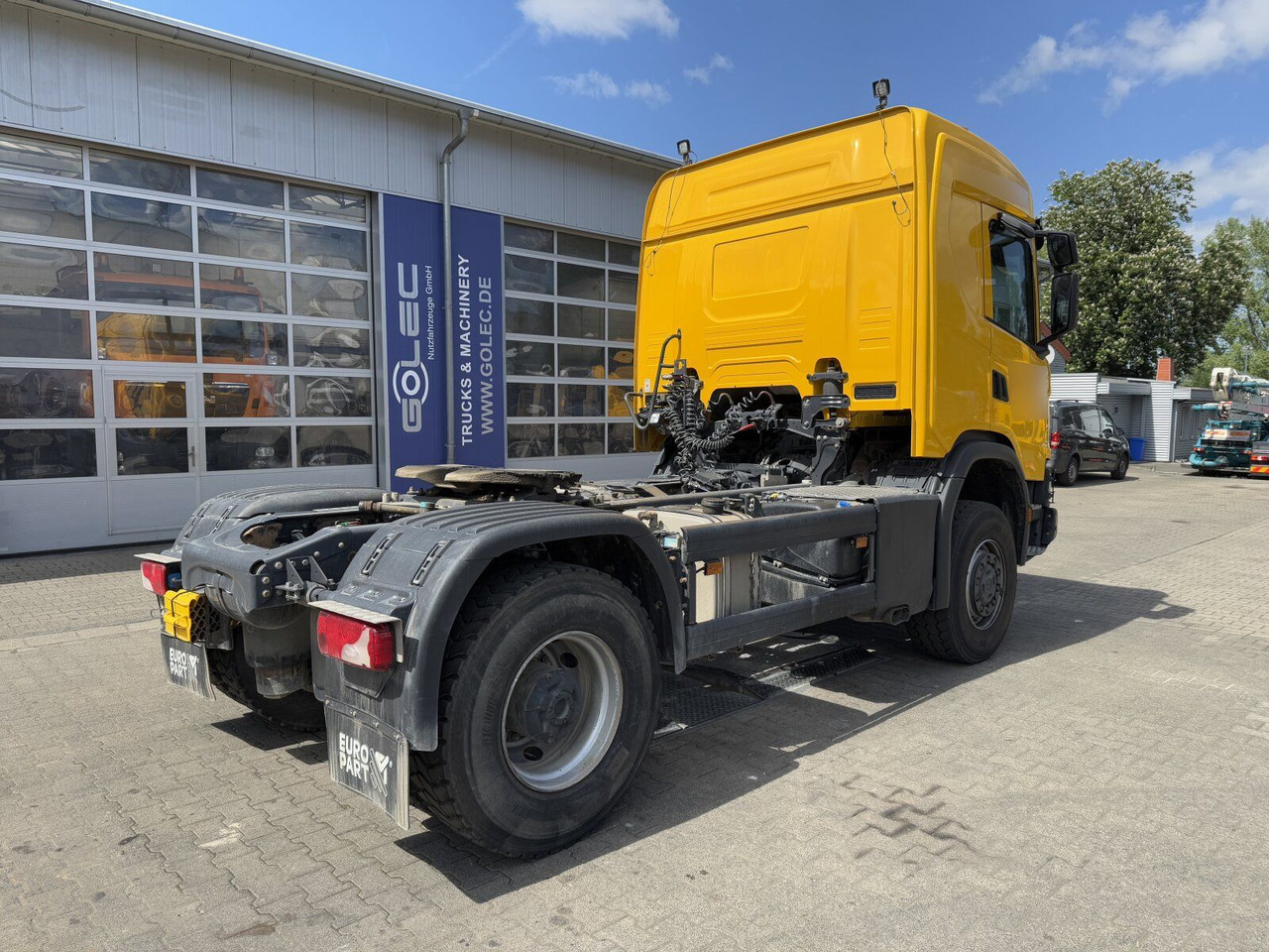 Scania G450 XT 4x4 Euro 6 SZM Kipphydraulik Blatt/ Luft - Nyergesvontató: 3 kép. Scania G450 XT 4x4 Euro 6 SZM Kipphydraulik Blatt/ Luft - Nyergesvontató: 3 kép.