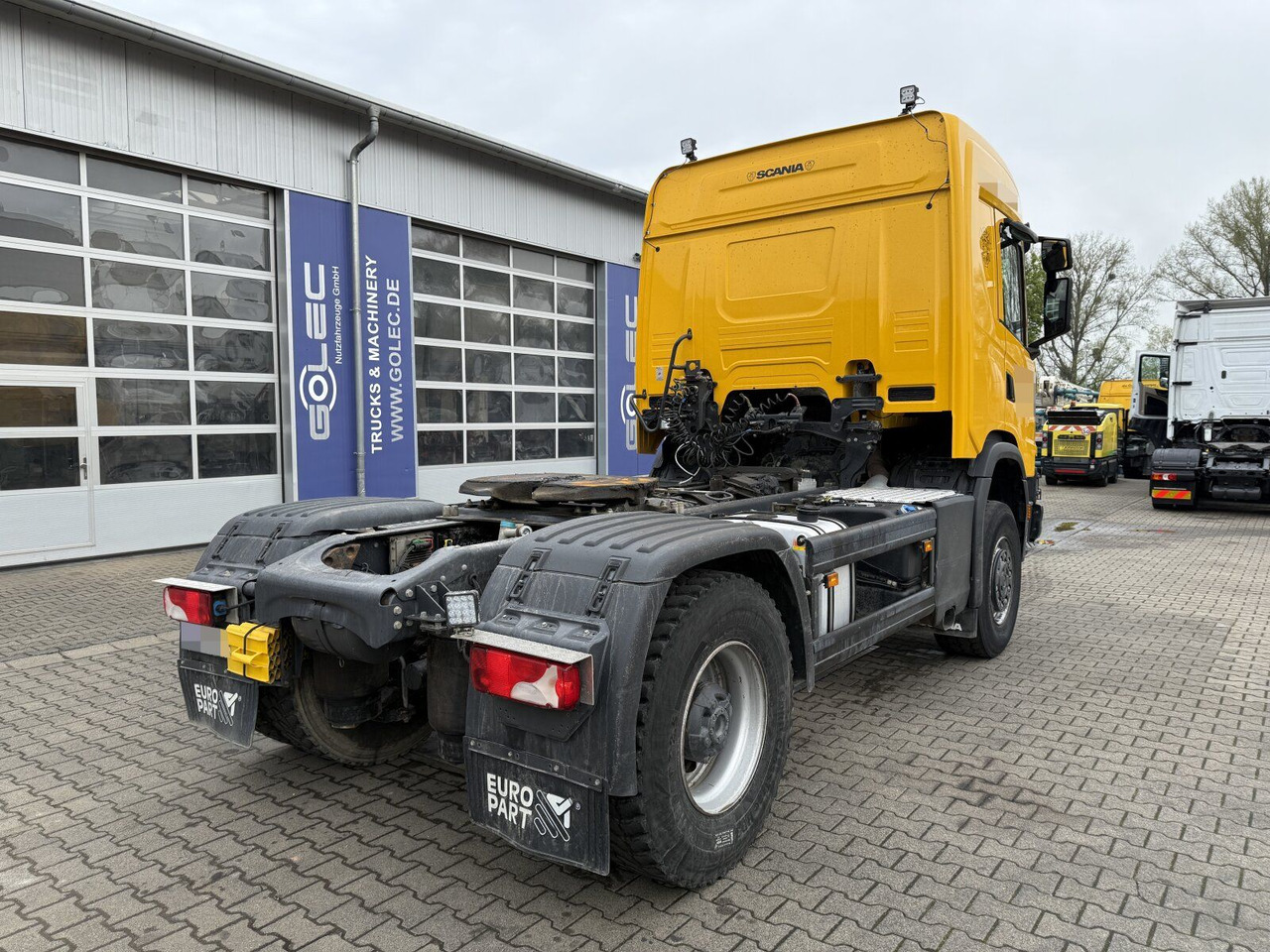 Scania G450 XT 4x4 Euro 6 SZM Kipphydraulik Blatt/ Luft - Nyergesvontató: 3 kép. Scania G450 XT 4x4 Euro 6 SZM Kipphydraulik Blatt/ Luft - Nyergesvontató: 3 kép.