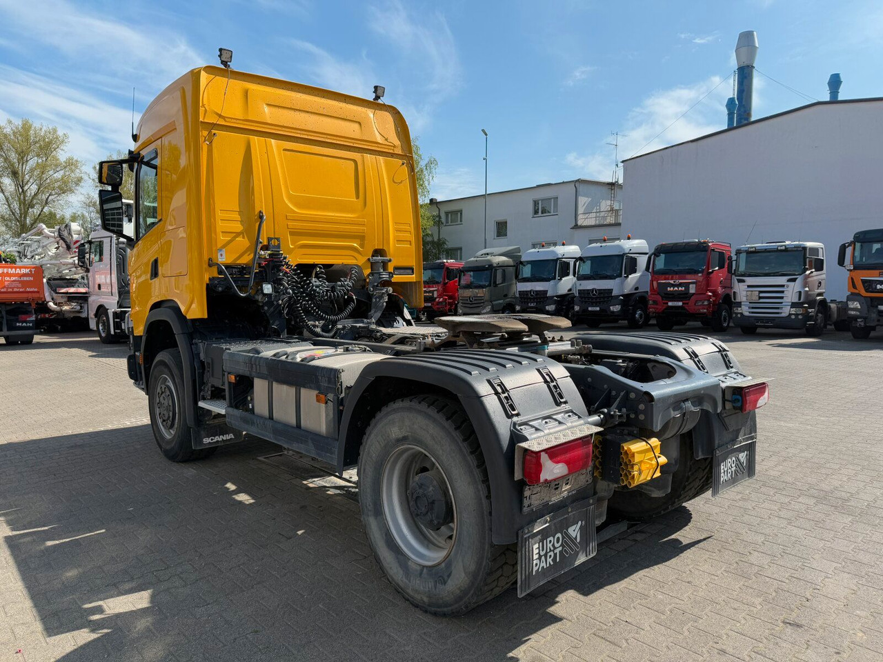 Scania G450 XT 4x4 Euro 6 SZM Kipphydraulik Blatt/ Luft - Nyergesvontató: 5 kép. Scania G450 XT 4x4 Euro 6 SZM Kipphydraulik Blatt/ Luft - Nyergesvontató: 5 kép.
