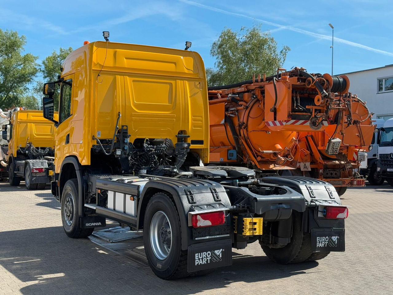 Scania G450 XT 4x4 Euro 6 SZM Kipphydraulik Blatt/ Luft - Nyergesvontató: 5 kép. Scania G450 XT 4x4 Euro 6 SZM Kipphydraulik Blatt/ Luft - Nyergesvontató: 5 kép.