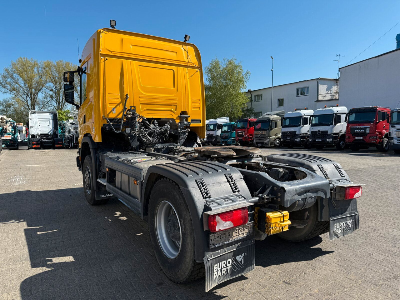 Scania G450 XT 4x4 Euro 6 SZM Kipphydraulik Blatt/ Luft - Nyergesvontató: 5 kép. Scania G450 XT 4x4 Euro 6 SZM Kipphydraulik Blatt/ Luft - Nyergesvontató: 5 kép.