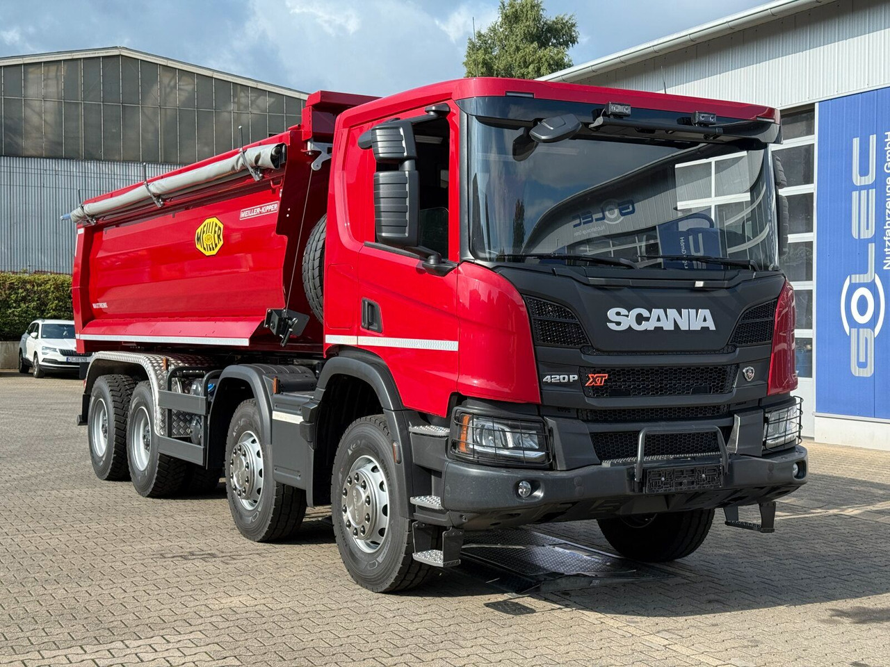 Scania P 420 8x4 Kipper Meiller Euro 6 - Konténerszállító: 1 kép. Scania P 420 8x4 Kipper Meiller Euro 6 - Konténerszállító: 1 kép.