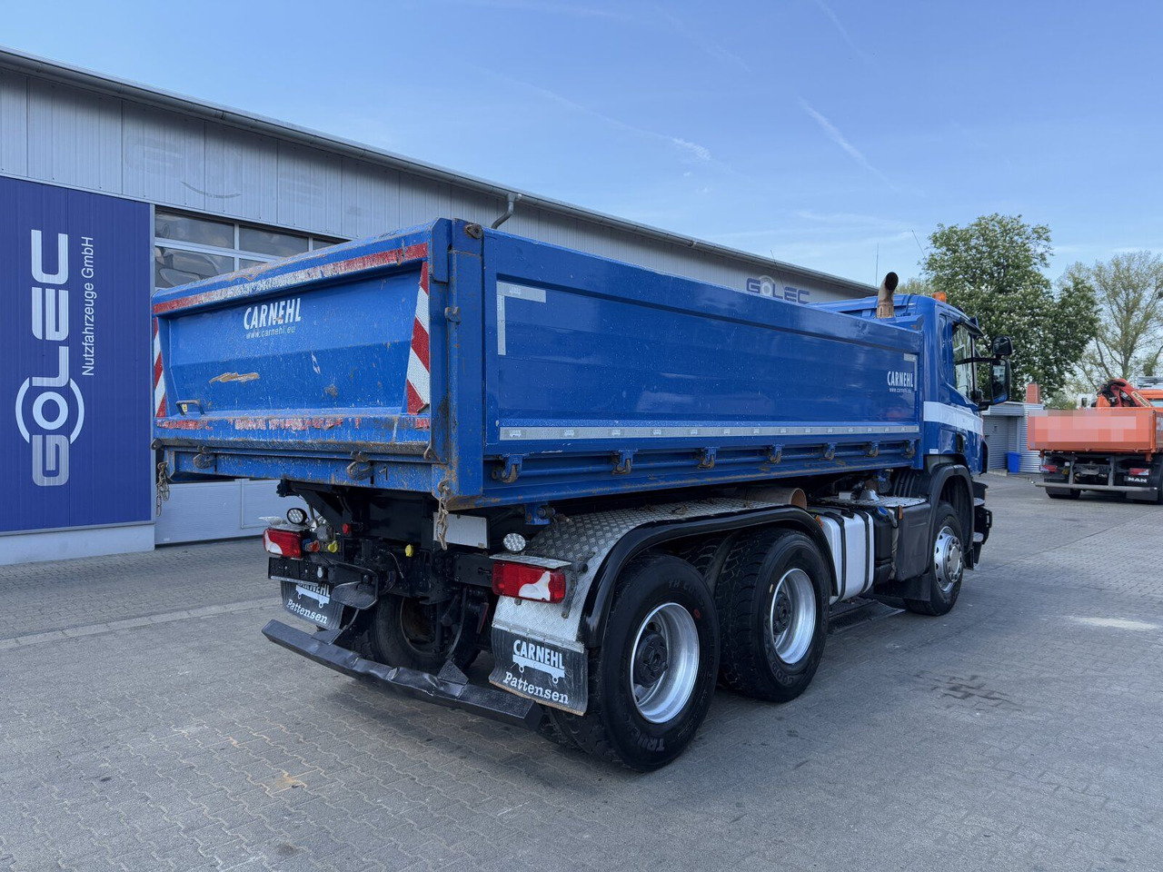 Scania P 450 6x4 Dreiseitenkipper DAUTEL - Billenőplatós teherautó: 4 kép. Scania P 450 6x4 Dreiseitenkipper DAUTEL - Billenőplatós teherautó: 4 kép.