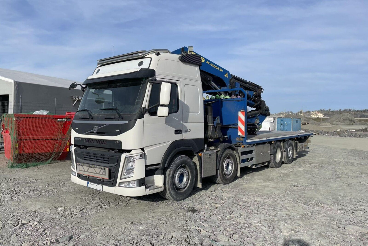 Volvo FM 460 8x2 EURO6 Pritsche Kran PALFINGER PK65002 - Platós teherautó, Darus autó: 1 kép. Volvo FM 460 8x2 EURO6 Pritsche Kran PALFINGER PK65002 - Platós teherautó, Darus autó: 1 kép.