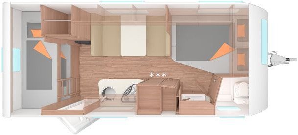 Weinsberg CaraOne 500 FDK Auflastung 1700 kg - Lakókocsi: 2 kép. Weinsberg CaraOne 500 FDK Auflastung 1700 kg - Lakókocsi: 2 kép.
