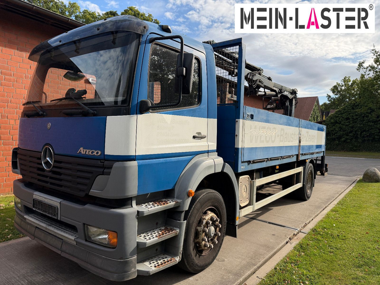 Mercedes-Benz 1823 Atego Atlas 105.2 1.Hand nur 226.000 km - Platós teherautó, Darus autó: 2 kép. Mercedes-Benz 1823 Atego Atlas 105.2 1.Hand nur 226.000 km - Platós teherautó, Darus autó: 2 kép.