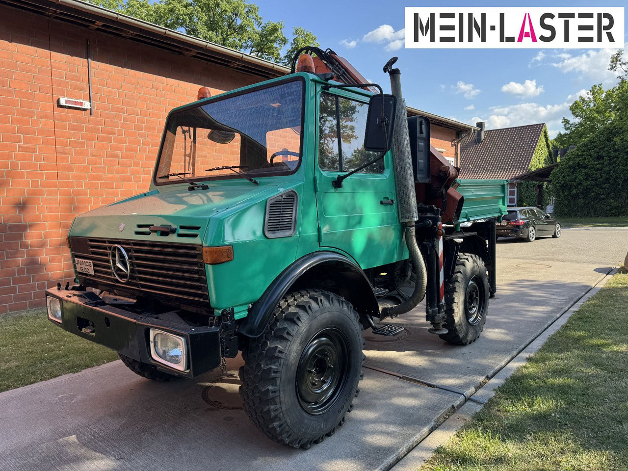 Unimog U 1200 Atlas 75.2 Kran 14 m Funk FB *1. Hand - Darus autó: 3 kép. Unimog U 1200 Atlas 75.2 Kran 14 m Funk FB *1. Hand - Darus autó: 3 kép.