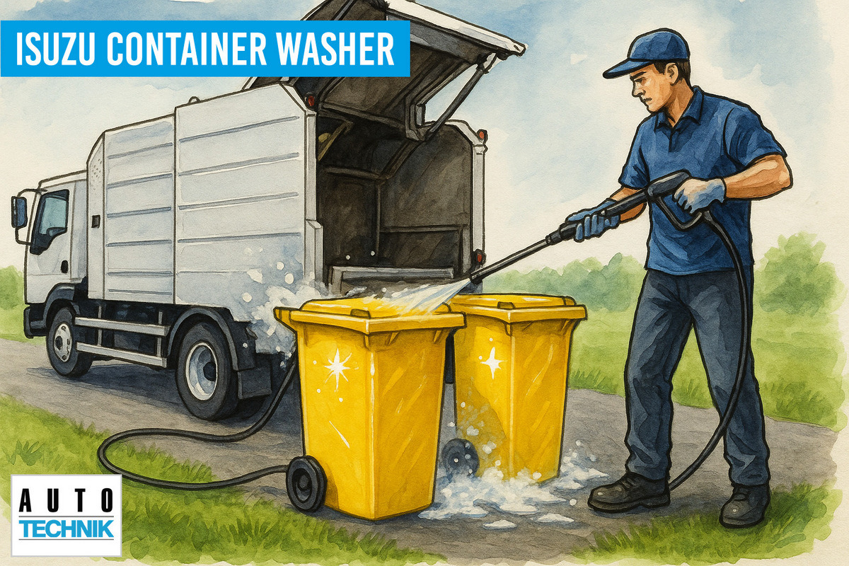 Isuzu NQR75 Container washer laveuse lavacassonetti myjka - Szemetesautó: 1 kép. Isuzu NQR75 Container washer laveuse lavacassonetti myjka - Szemetesautó: 1 kép.