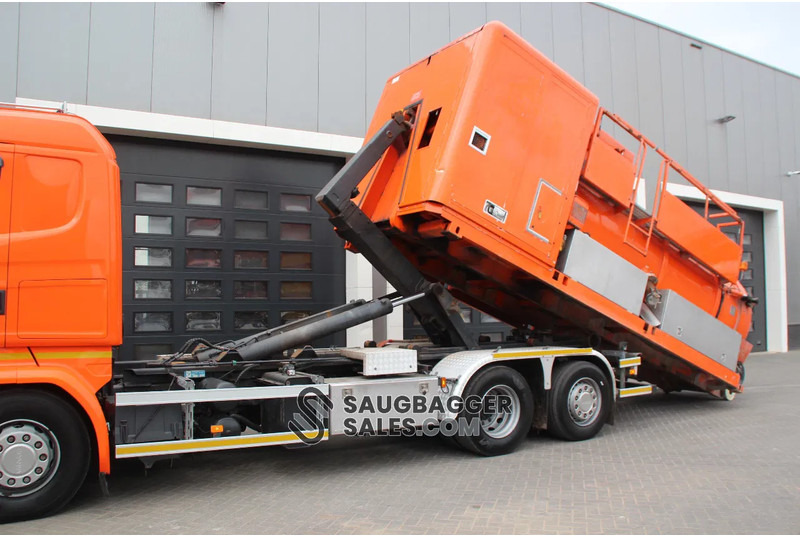 Szippantós autó Scania R520 V8 KOKS MegaVac Loader 8000 Evo – Dry material unit: 7 kép.