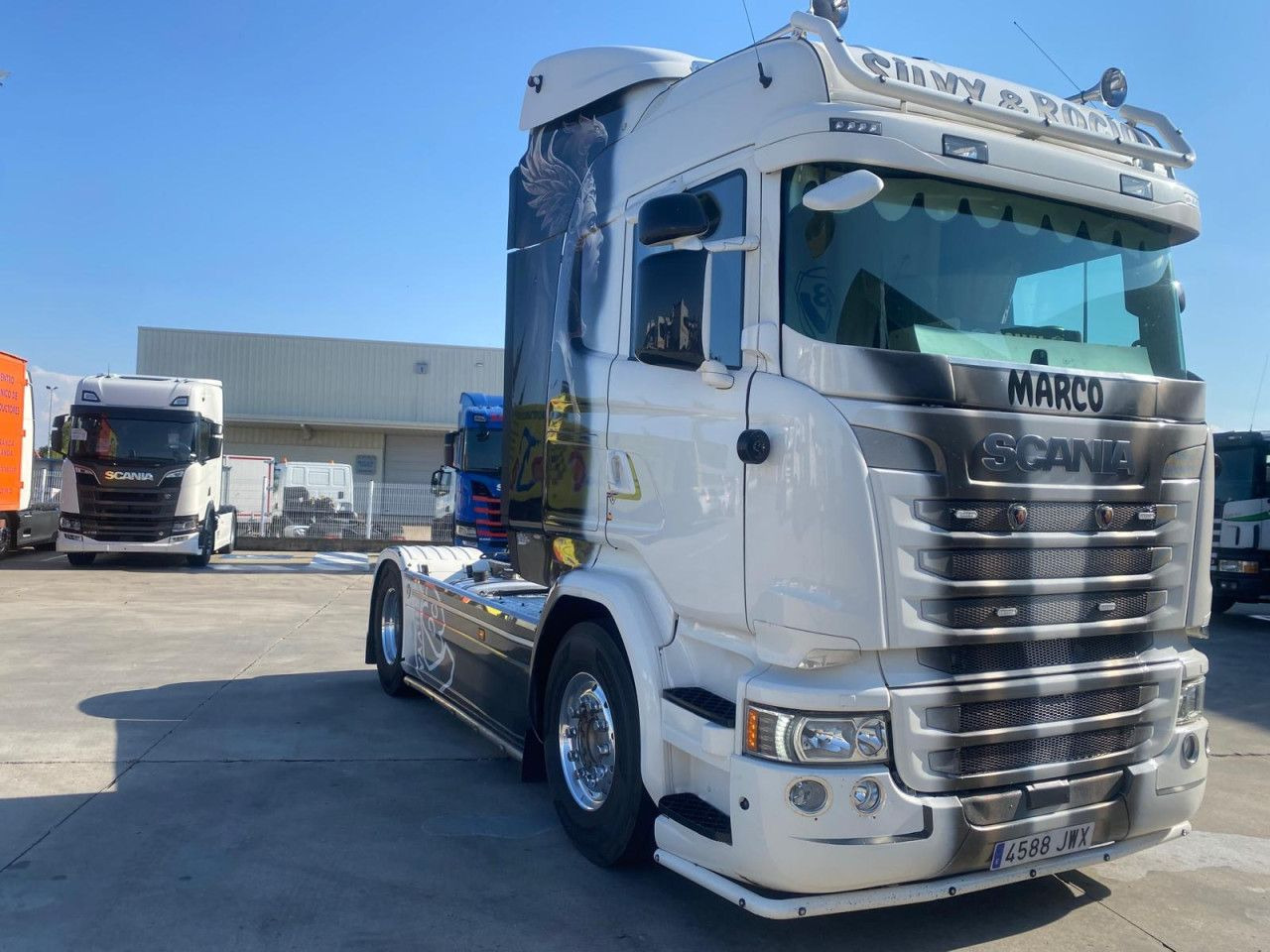 Scania R 580 - Nyergesvontató: 5 kép. Scania R 580 - Nyergesvontató: 5 kép.