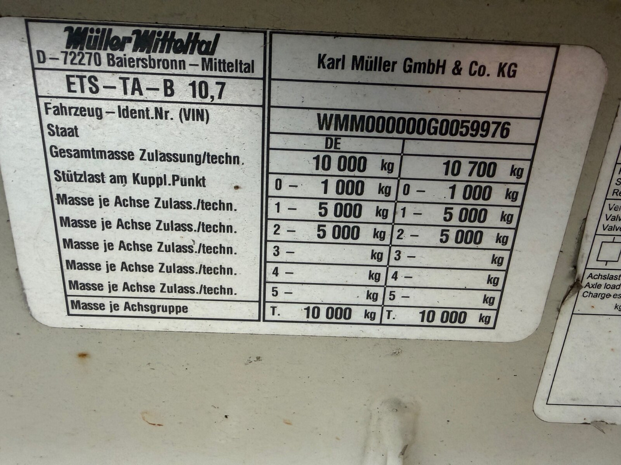 ETS-TA-B 10,7 ETS-TA-B 10,7 - Pótkocsi mélybölcsős: 3 kép. ETS-TA-B 10,7 ETS-TA-B 10,7 - Pótkocsi mélybölcsős: 3 kép.