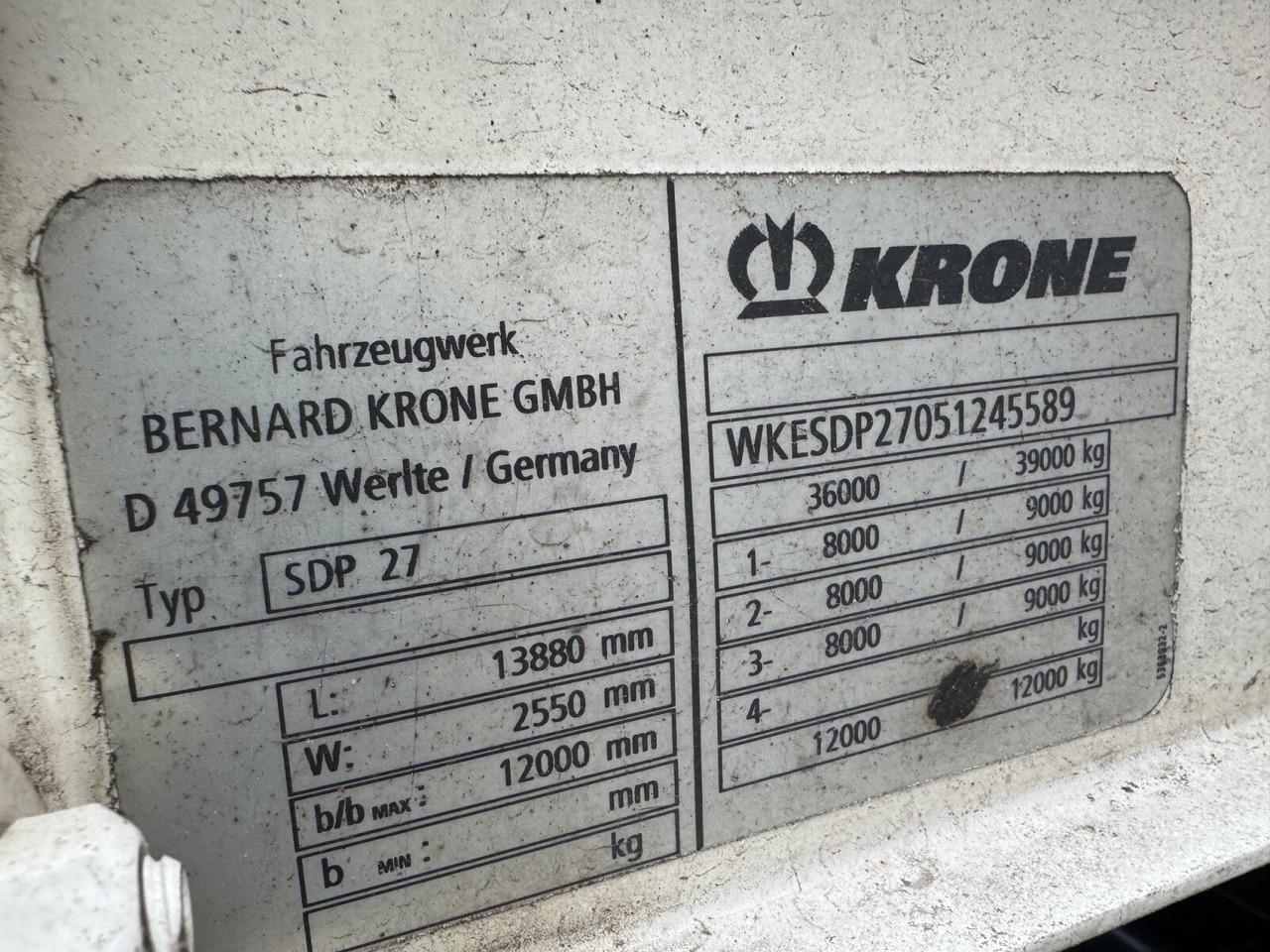 Krone SDP 27 SDP 27 , Edscha-Verdeck, Ex-Fahrschule - Platós félpótkocsi: 5 kép. Krone SDP 27 SDP 27 , Edscha-Verdeck, Ex-Fahrschule - Platós félpótkocsi: 5 kép.