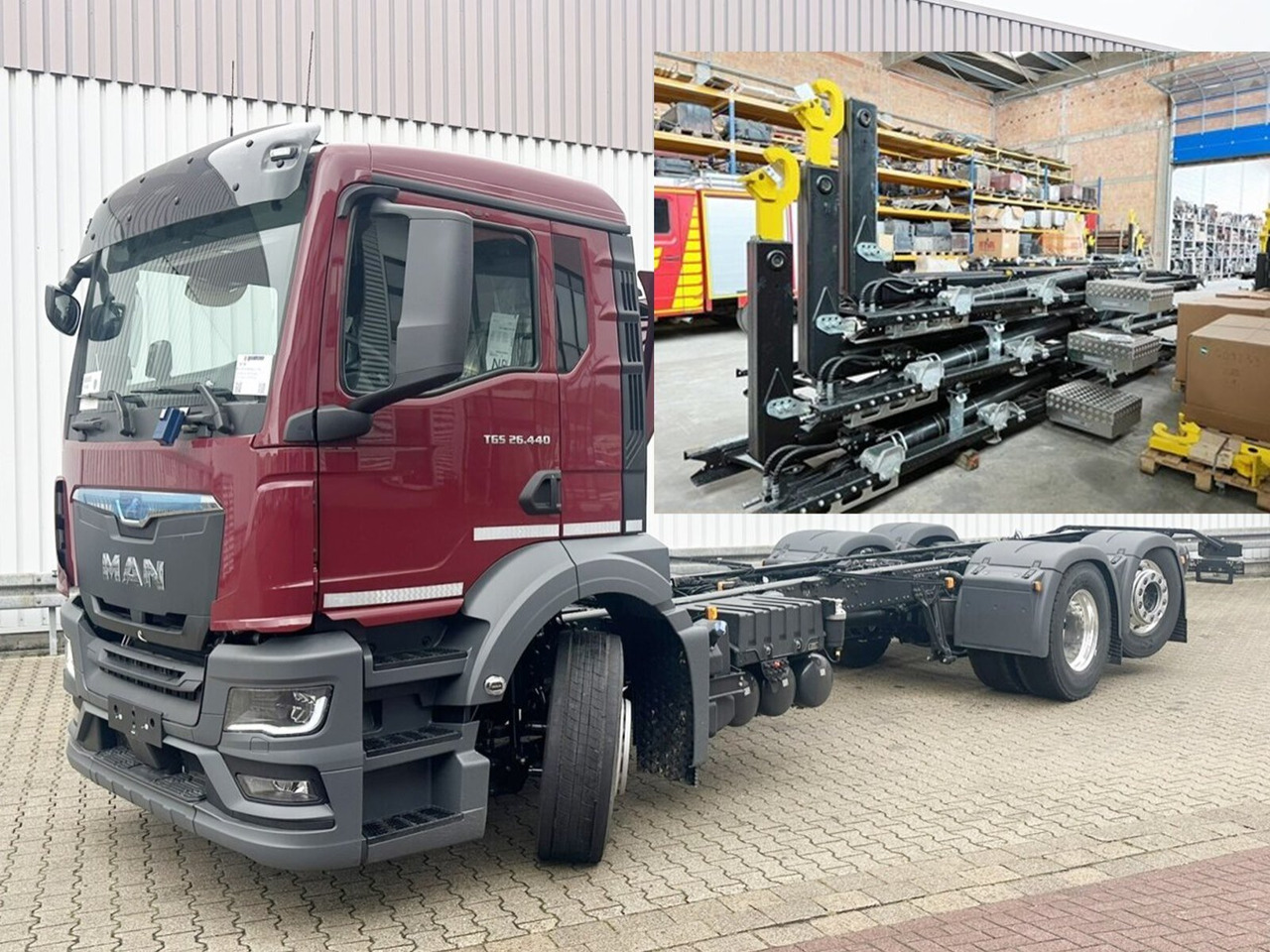 MAN TGS 26.440 6x2-4 LL CH TGS 26.440 6x2-4 LL CH, Lenk-/Liftachse, Navi, LED - Alvaz teherautó: 1 kép. MAN TGS 26.440 6x2-4 LL CH TGS 26.440 6x2-4 LL CH, Lenk-/Liftachse, Navi, LED - Alvaz teherautó: 1 kép.