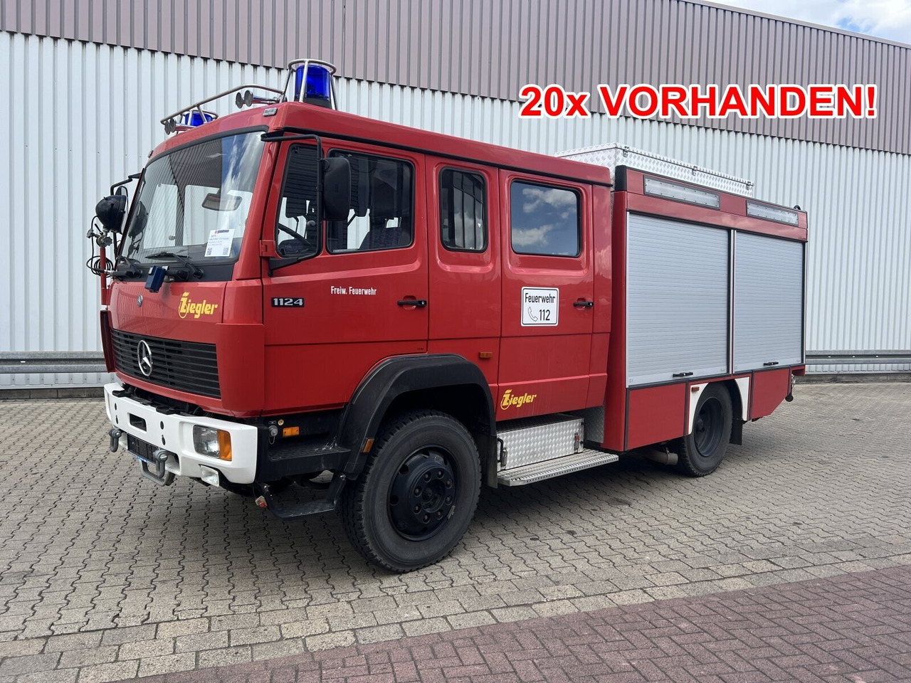 Mercedes-Benz 1124 AF 4x4 Doka 1124 AF 4x4 Doka, TLF 16/25, 2800l - Mentőautó: 1 kép. Mercedes-Benz 1124 AF 4x4 Doka 1124 AF 4x4 Doka, TLF 16/25, 2800l - Mentőautó: 1 kép.