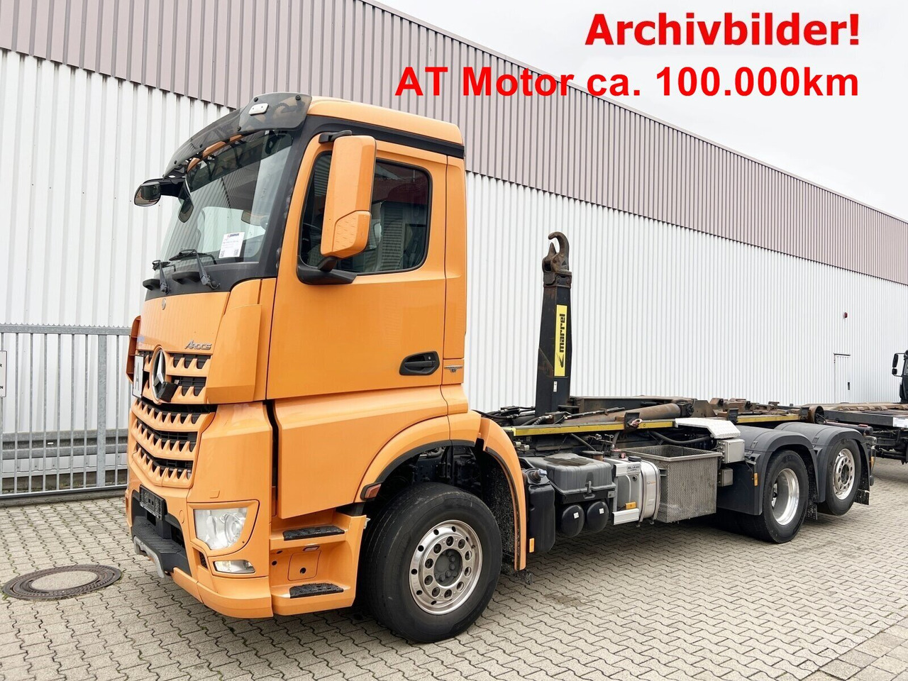 Mercedes-Benz Arocs 2552 L 6x2 Arocs 2552 L 6x2, Lenk-/Liftachse - Horgos rakodó teherautó: 1 kép. Mercedes-Benz Arocs 2552 L 6x2 Arocs 2552 L 6x2, Lenk-/Liftachse - Horgos rakodó teherautó: 1 kép.